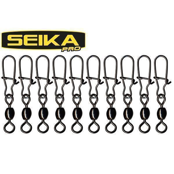 FTM SEIKA PRO Spin-Wirbel mit Duo Lock Karabiner Gr.7 9kg 10St.