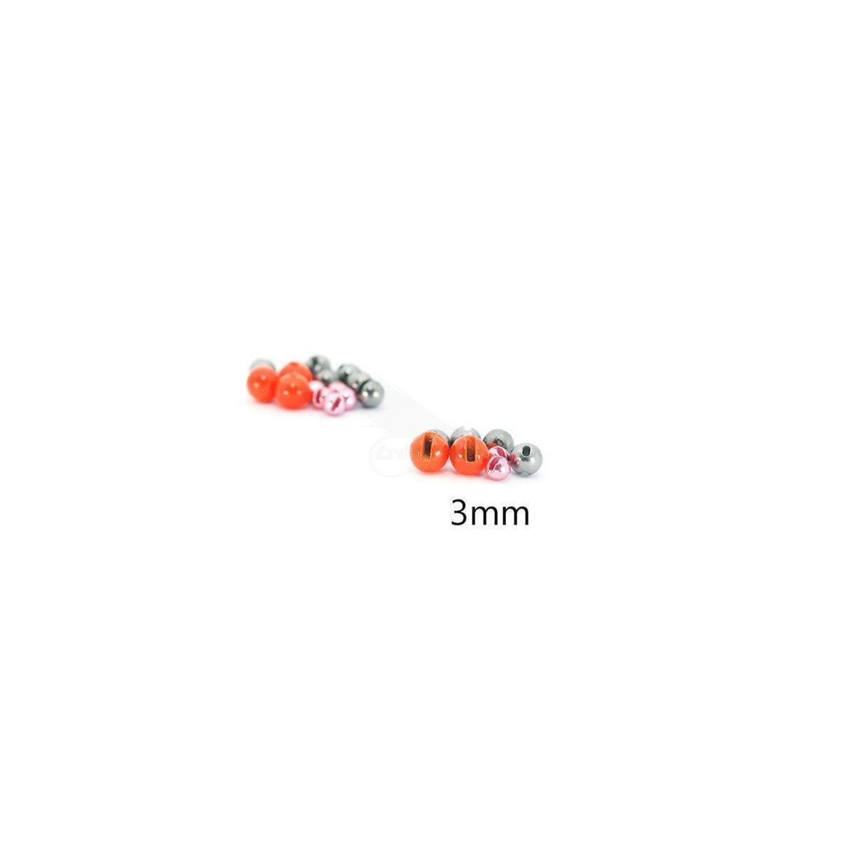 TROUT LINE Slotted Tungsten Beads 3mm Gold