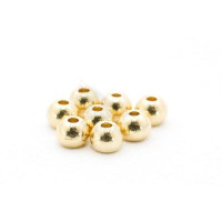 TROUT LINE Slotted Tungsten Beads 3mm Gold